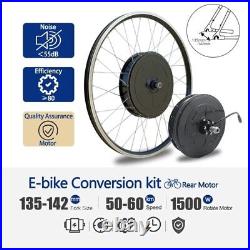 250W-2000W E-bike Conversion Kit 20-29inch 700C Wheel Front Rear Drive Motor