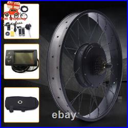 26 Rear Hub Motor LCD E-Bike Electric Bicycle Conversion Kit Fat Tire 48V 1500W