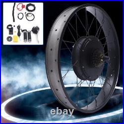 26 Rear Hub Motor LCD E-Bike Electric Bicycle Conversion Kit Fat Tire 48V 1500W