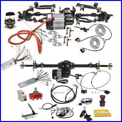 4 Drive ATV Go Kart Quad front &30''Rear Axle kit 1000w Differential Motor