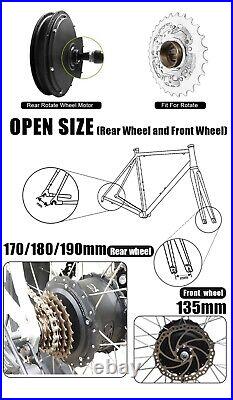 48V 1000W Fat Snow E-bike Brushless Gear Hub Freewheel Rear Drive Motor 20 26