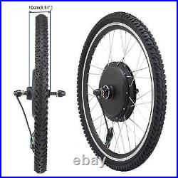 48V Electric Bicycle Motor Conversion Kit Rear Wheel EBike Hub 1500W Set Black