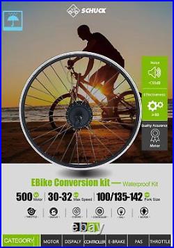 E-bike 36V 48V 500W Brushless Gear Font Rear Drive Motor Conversion Kit 16-29