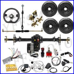Front or Rear Drive Axle Kits 1000W Differential Motor Battery Brake for Go Kart