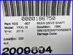 Rear Drive Shaft Fits 2007 2014 YUKON 1500 6.2L 4x4